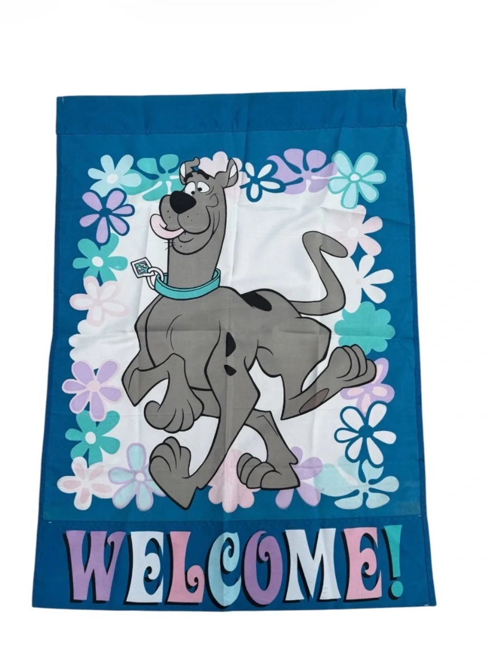 Scooby-Doo Banner Welcome Flag 28x40 Two Sided Garden Hanna Barbera